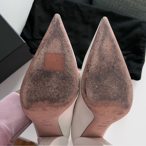 Hugo Boss Kristin Pointy P90-C White Heels - Picture 8 of 9